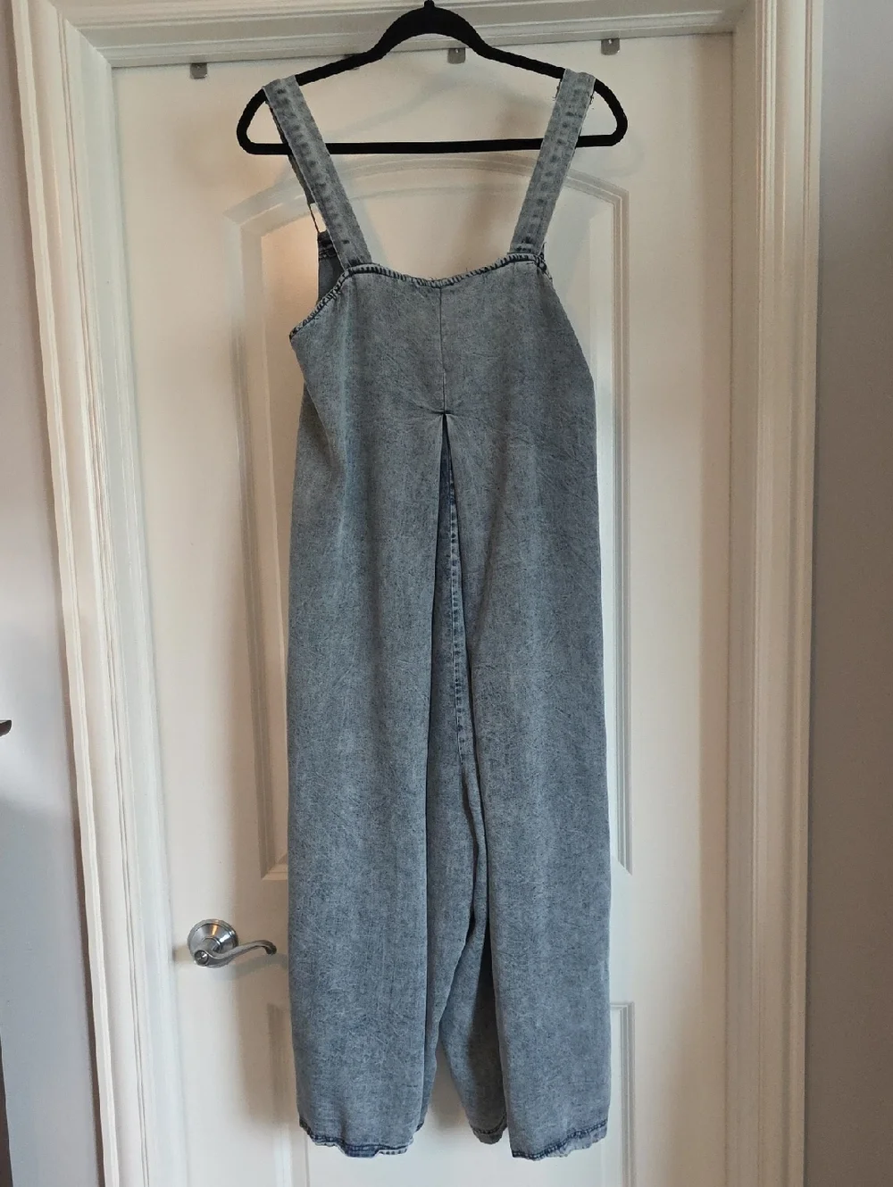 EUC Oli & Hali Large ULTRA WIDE LEG CHAMBRAY TENCEL JUMPSUIT - Picture 4 of 8